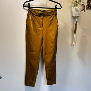 Romeo & Juliet Couture Gold Velvet Trousers